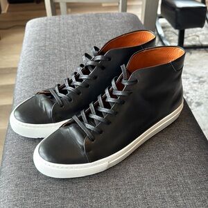 Men's Black High-Top Sneakers